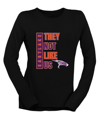 Eastlake Falcons They Not Like Us #1 Women's LS T-Shirt