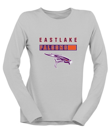 Eastlake Falcons Mascot #7 Women's LS T-Shirt
