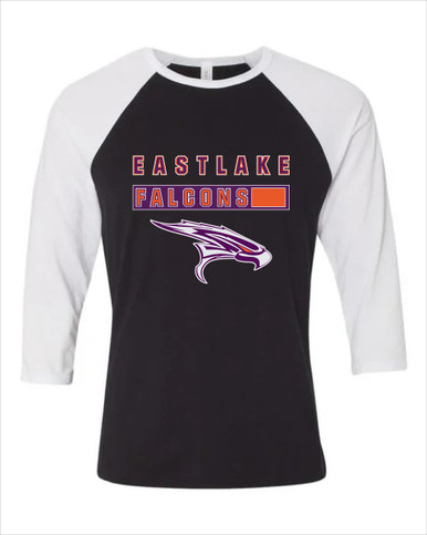 Eastlake Falcons Mascot #7 Men's Baseball T-Shirt