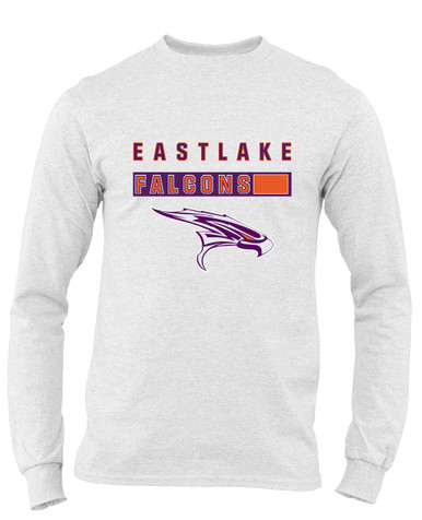 Eastlake Falcons Mascot #7 Men's LS T-Shirt