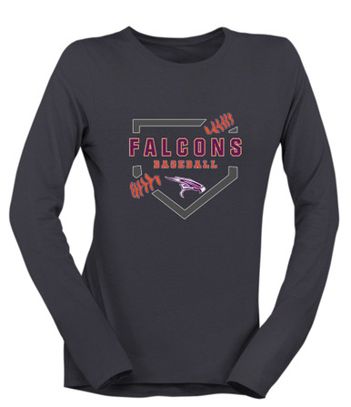 Eastlake Falcons Baseball #2 Women's Premium LS T-Shirt