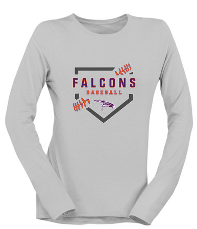 Eastlake Falcons Baseball #2 Women's LS T-Shirt