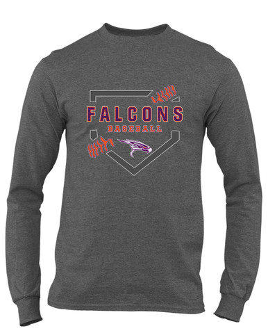 Eastlake Falcons Baseball #2 Men's Premium LS T-Shirt