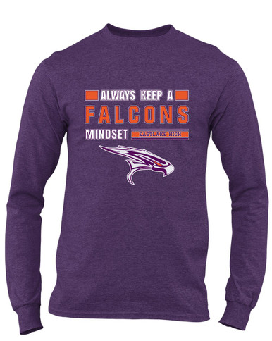 Eastlake Falcons Mindset Men's LS T-Shirt