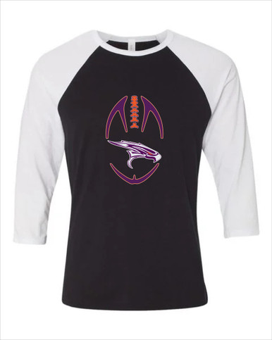 Eastlake Falcons Football #4 Women's Baseball T-Shirt