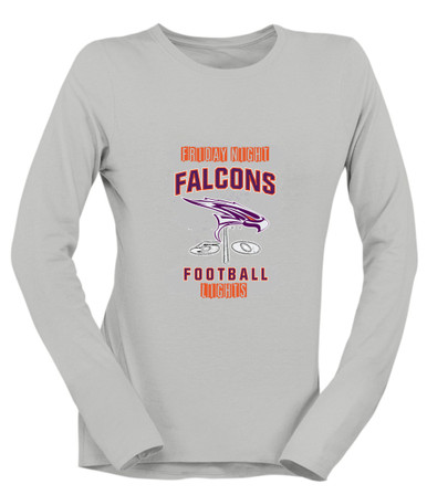 Eastlake Falcons Football #6 Women's Premium LS T-Shirt