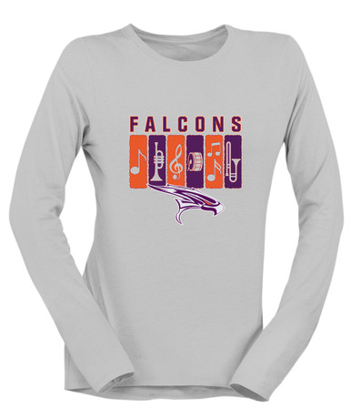 Eastlake Falcons Band # 2 Women's LS T-Shirt