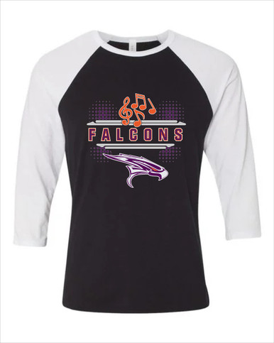 Eastlake Falcons Band # 3 Women's Baseball T-Shirt