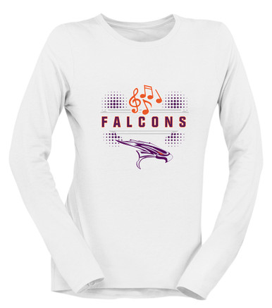 Eastlake Falcons Band # 3 Women's LS T-Shirt