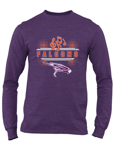 Eastlake Falcons Band # 3 Men's LS T-Shirt