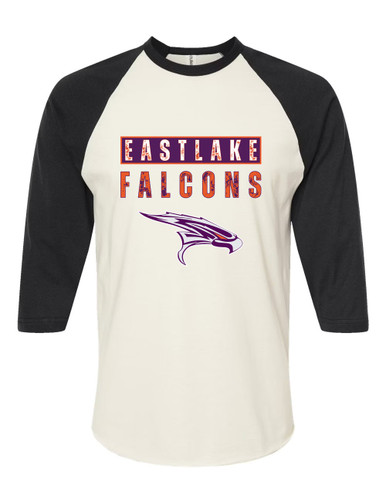Eastlake Falcons Mascot #9 Women's Baseball T-Shirt