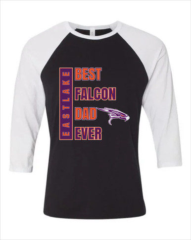Eastlake Falcons Best Falcon Dad Men's Baseball T-Shirt