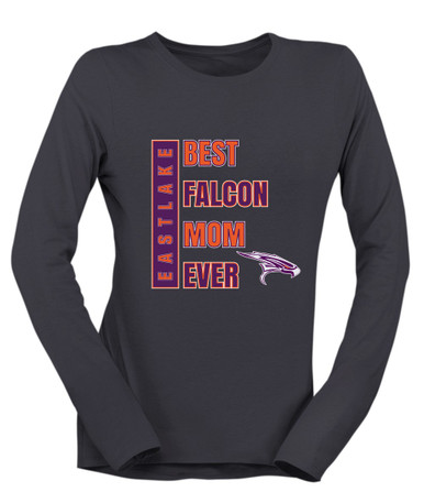 Eastlake Falcons Best Falcon Mom Women's Premium LS T-Shirt