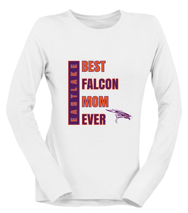 Eastlake Falcons Best Falcon Mom Women's LS T-Shirt