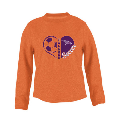 Eastlake Falcons Heart Soccer Women's Sweatshirt