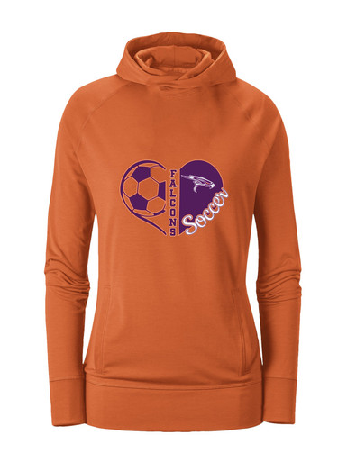 Eastlake Falcons Heart Soccer Women's Hoodie