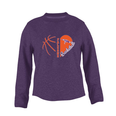 Eastlake Falcons Heart Basketball Women's Sweatshirt