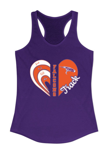 Eastlake Falcons Heart Track Women's Tank Top