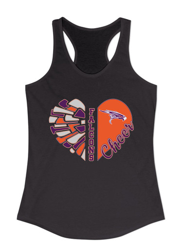 Eastlake Falcons Heart Cheer Women's Tank Top