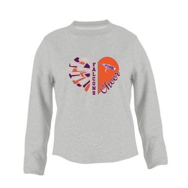 Eastlake Falcons Heart Cheer Women's Sweatshirt