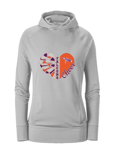 Eastlake Falcons Heart Cheer Women's Hoodie