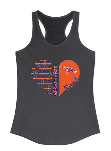 Eastlake Falcons Heart Band Women's Tank Top
