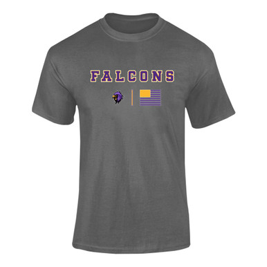 Monroe Falcons Sideview Team Colors Flag Men's Premium SS T-Shirt