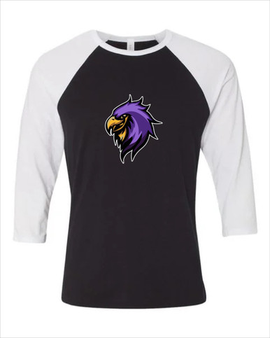 Monroe Falcons Sideview Mascot #1 Women's Baseball T-Shirt