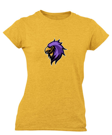 Monroe Falcons Sideview Mascot #1 Women's Premium SS T-Shirt