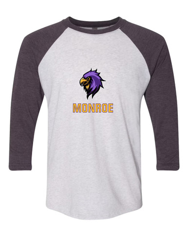 Monroe Falcons Sideview Mascot #2 Women's Baseball T-Shirt