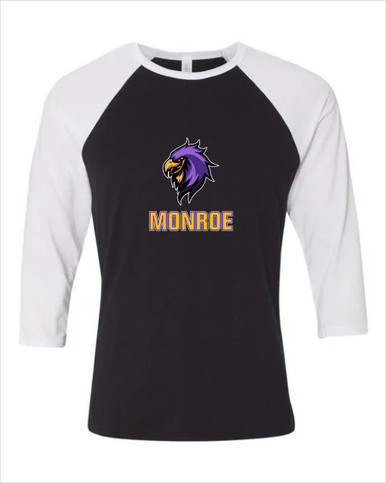 Monroe Falcons Sideview Mascot #2 Men's Baseball T-Shirt