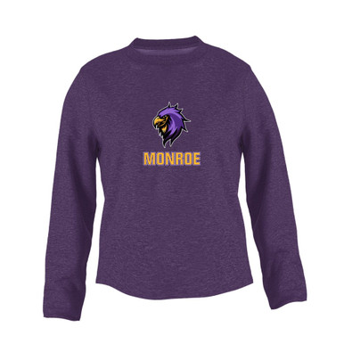 Monroe Falcons Sideview Mascot #2 Women's Sweatshirt