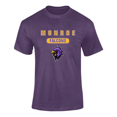 Monroe Falcons Sideview Mascot #3 Men's Premium SS T-Shirt