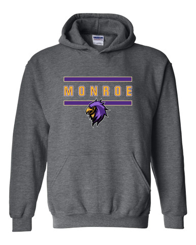 Monroe Falcons Sideview Mascot #4 Men's Hoodie
