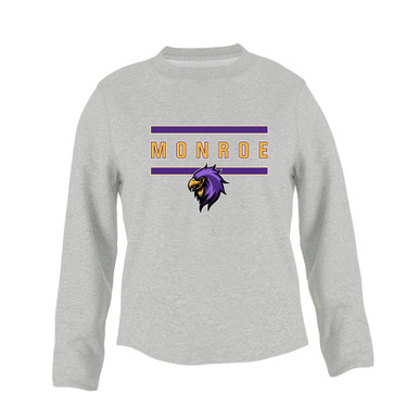 Monroe Falcons Sideview Mascot #4 Women's Sweatshirt