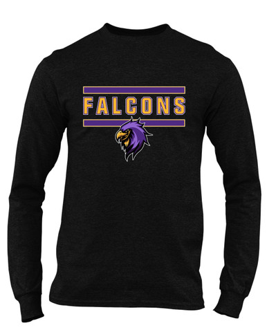 Monroe Falcons Sideview Mascot #5 Men's Premium LS T-Shirt