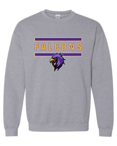 Monroe Falcons Sideview Mascot #5 Men's Sweatshirt