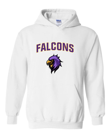 Monroe Falcons Sideview Mascot #6 Men's Hoodie