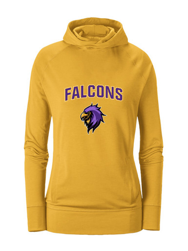 Monroe Falcons Sideview Mascot #6 Women's Hoodie