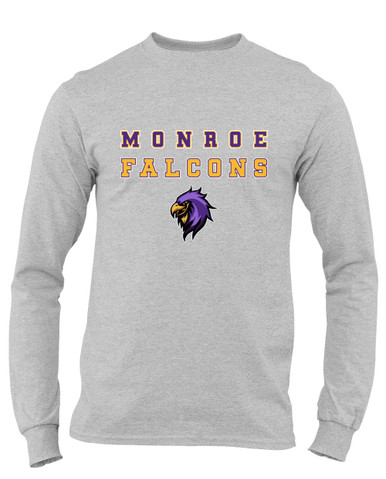 Monroe Falcons Sideview Spirit Men's Premium LS T-Shirt