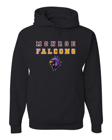 Monroe Falcons Sideview Spirit Men's Premium Hoodie