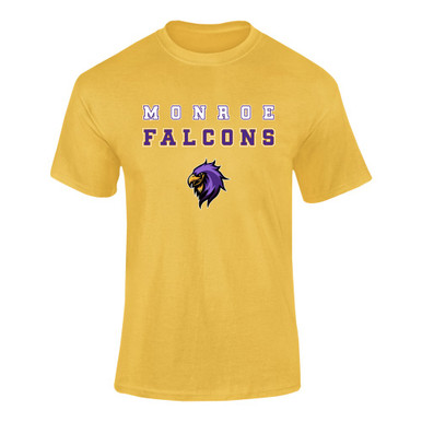 Monroe Falcons Sideview Spirit Men's SS T-Shirt
