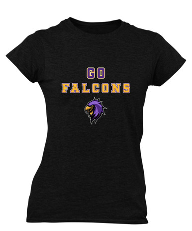 Monroe Falcons Sideview Go Team Women's SS T-Shirt