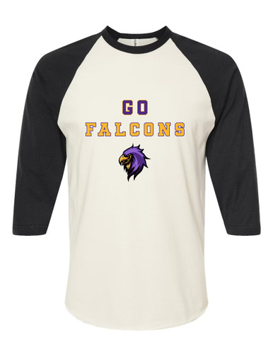 Monroe Falcons Sideview Go Team Men's Baseball T-Shirt