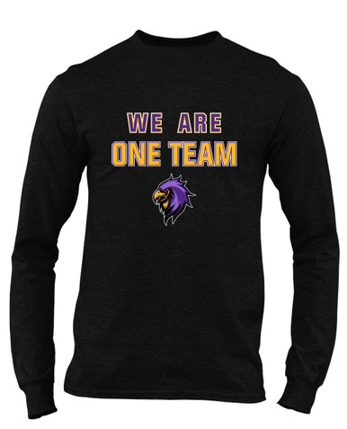 Monroe Falcons Sideview We Are One Team Men's Premium LS T-Shirt