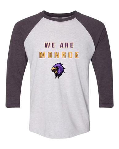 Monroe Falcons Sideview We Are Men's Baseball T-Shirt