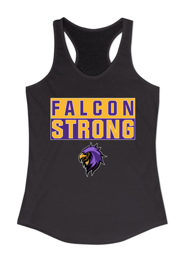 Monroe Falcons Sideview Strong #1 Women's Tank Top