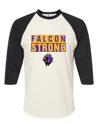 Monroe Falcons Sideview Strong #1 Women's Baseball T-Shirt