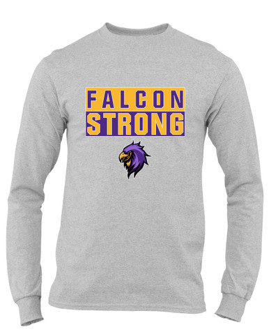 Monroe Falcons Sideview Strong #1 Men's Premium LS T-Shirt