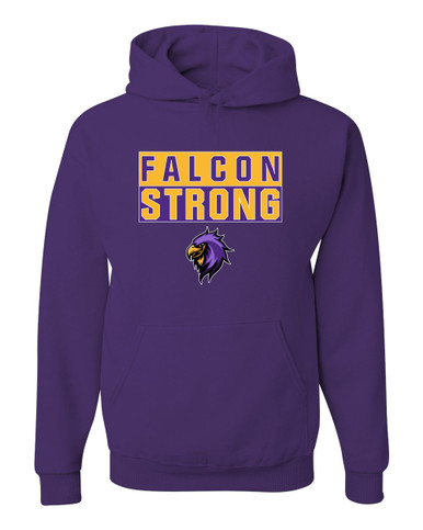 Monroe Falcons Sideview Strong #1 Men's Premium Hoodie